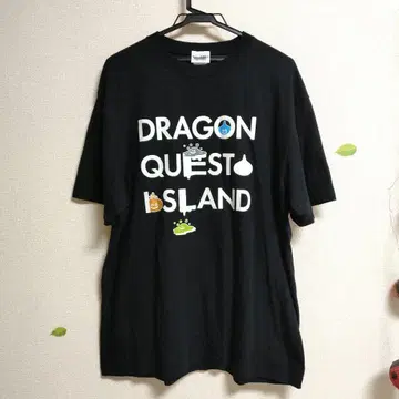 [ 미사용 새상품 ] 드래곤 퀘스트 아일랜드 T셔츠 블랙