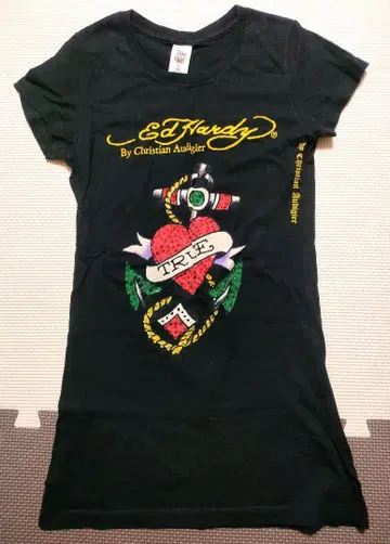 크리스찬 오드제이 블랙 반팔 티셔츠 XS 헤이세이 갸루 Y2K