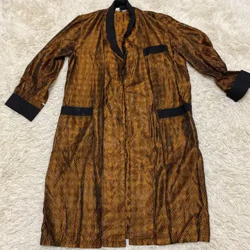 올 패턴 차이나 가운 자켓 롱 코트 겉옷 하피 로브 가운