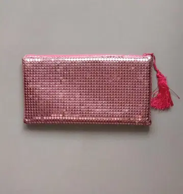 파티 백 메탈 메쉬 핑크