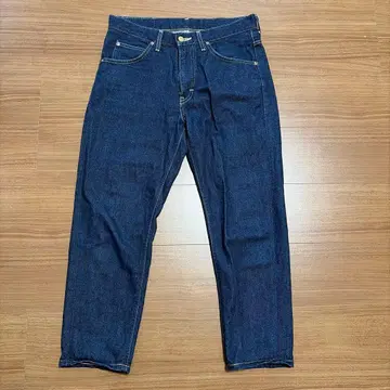 리 스트레이트 데님 M 다크 블루