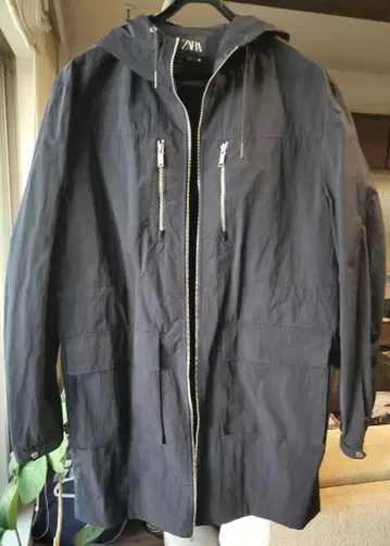 [ 가격 인하 ] zara 후드 부착 코트 XL