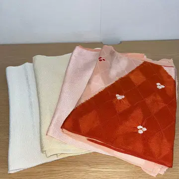 순수 실크 오비 장식 천 4개 세트