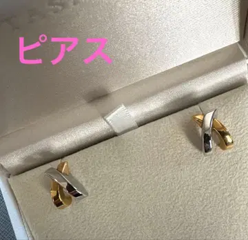 귀걸이 골드 실버, 크로스 디자인