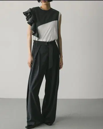 2way 비대칭 프릴 베스트