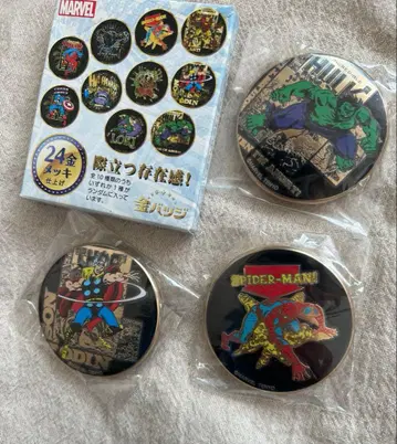 마블 금 배지 스파이더맨 헐크 오딘