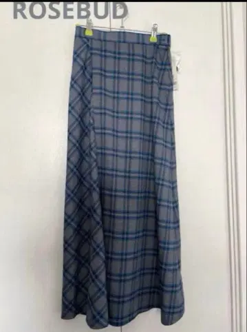[택 포함 새상품] ROSEBUD 로즈버드 플레어 롱 스커트 체크