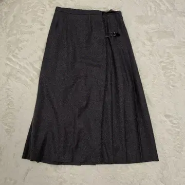 LAURA ASHLEY 다크 그레이 랩 플리츠 스커트 영국제 11