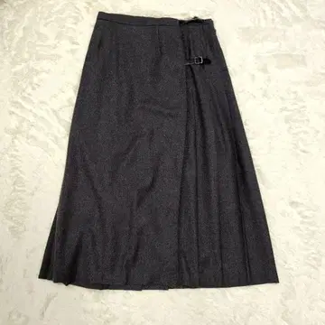 LAURA ASHLEY 다크 그레이 랩 플리츠 스커트 영국제 11