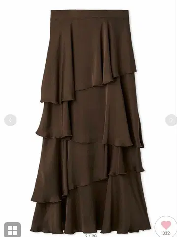 스나이델 새틴 내로우 캉캉 스커트