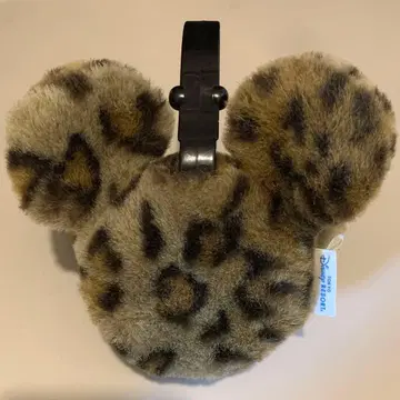 디즈니 리조트 레오파드 무늬 미키 귀 머리띠