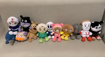 호빵맨 캐릭터 봉제 인형 12개 세트 (프리치 콩 시리즈)