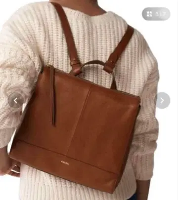 [ 미사용 새상품 ] FOSSIL 가죽 백팩