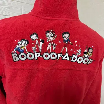 베티  부프 플리스 자켓 빨간색