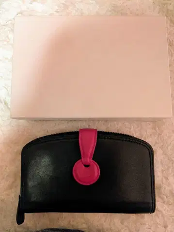 [ 아기의 볼 ] 램스킨 천연 가죽 지갑