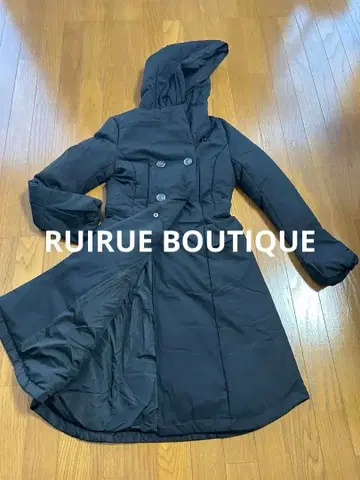 [ RUIRUE BOUTIQUE ] 블랙 롱 다운 자켓