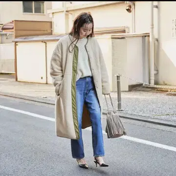 코엔 보아 2way 퀼팅 코트 M