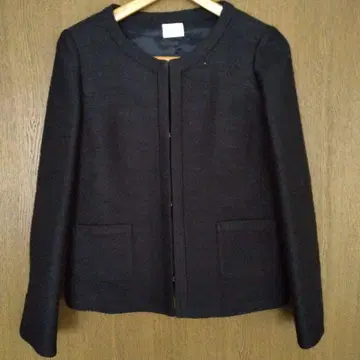 세레모니 수트 다크 네이비 스커트 정장 세트 트위드풍 사이즈 38