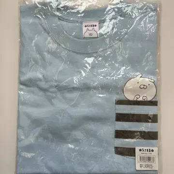 우사마루 T셔츠 반팔 스카이블루 미사용 새상품