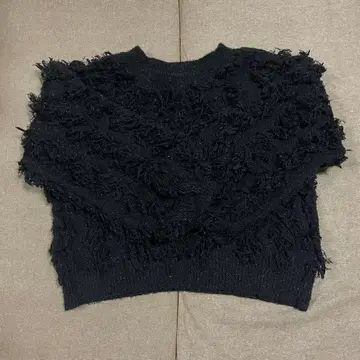 jeanasis 라메컷 자카드 숏 풀오버