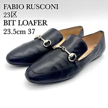 [ 한정판 ] 파비오 루스코니 비트 로퍼 블랙 골드 가죽 23구