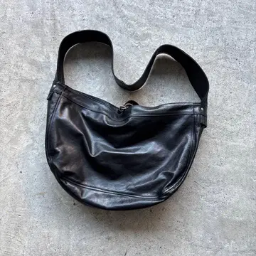 CCU NEWS PAPER BAG [COW SKIN / BLACK]