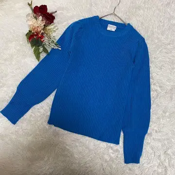 [ CIAOPANIC TYPY ] 리브 니트 블루 긴팔 ONE 사이즈