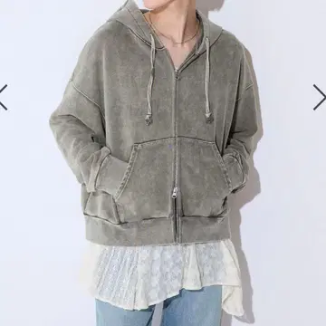 jeanasis Fade 컬러 ZIP 후디