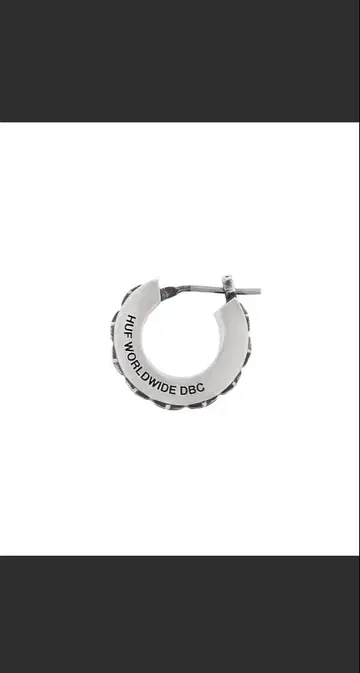 HUF WORLDWIDE DBC 실버 귀걸이(한쪽용)