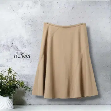 ad-287) [ Reflect ] 일본제 울 플레어 스커트 카멜 7호