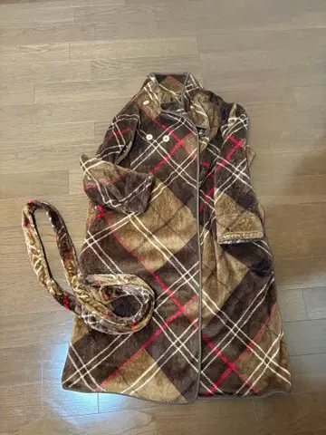 그루니 입는 담요 여성용 브라운