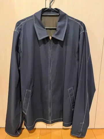 네이비 지퍼 캐주얼 자켓