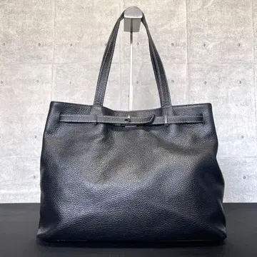[새상품급] 덴하마노 den Hamano 미티어 에라 블랙 가죽 토트백