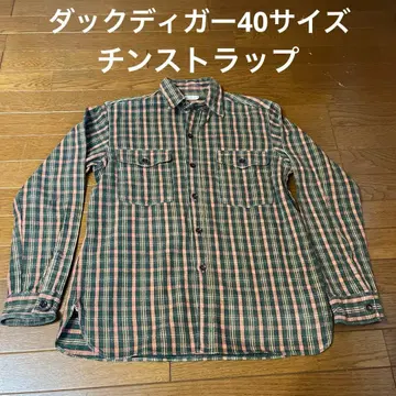 웨어하우스 덕 디거 플란넬 셔츠 사이즈 40 턱 스트랩 포함
