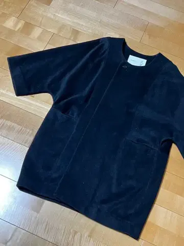 노카라 블랙 자켓 코트