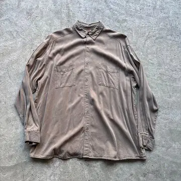 빈티지 USA 레이온 긴팔 셔츠 Tianello