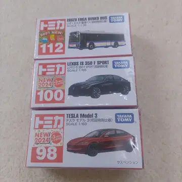 토미카 초회 특별 사양 린코 버스 렉서스 테슬라