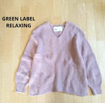 GREEN LABEL RELAXING 해밀턴 라무스 울 니트 V넥