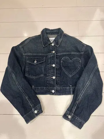 ZARA 크롭 데님 자켓 S