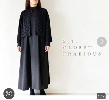 S.T.CLOSETFRABJOUS 서클 레이스 원피스 앙상블