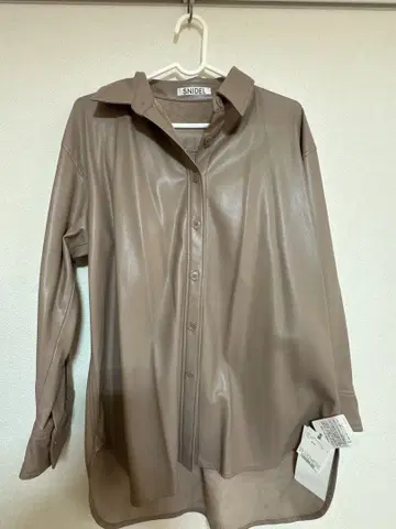 SNIDEL 모카색 셔츠 자켓 F