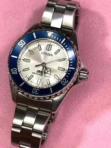 시티즌 OXY 다이버 작동 새 배터리 여성용 손목시계