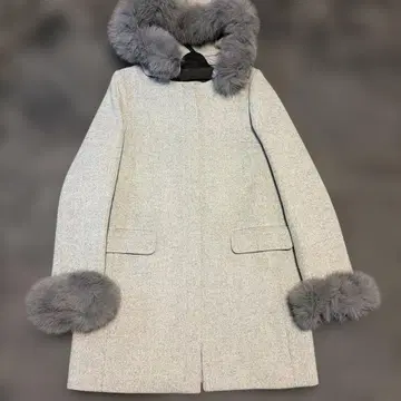 퍼 달린 그레이 롱 코트 11호