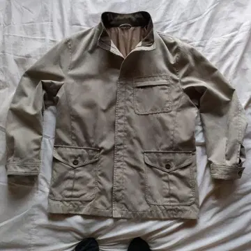 SIMPLE LIFE 남성용 L 베이지 프론트 포켓 부착 자켓