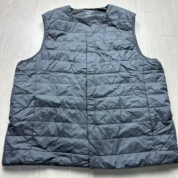유니클로 WARM PADDED 베스트 XL 그레이