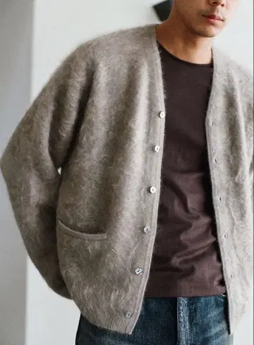 캐시미어 퍼 가디건 lidnm 리드름