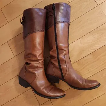 브라운 롱 부츠 24.0cm