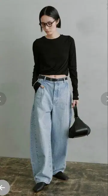 미스 로에 벌룬 구축 데님 팬츠