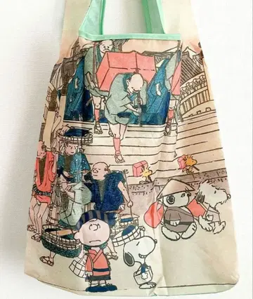 스누피 우타가와 히로시게 에코백