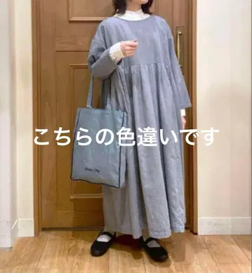 [미사용 새상품] Studio CLIP 샴브레이 턱 원피스 긴팔